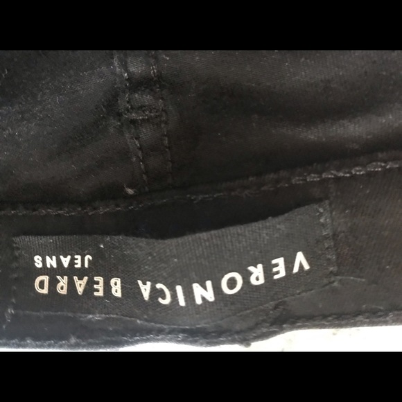Veronica Beard Women Gunmetal NYE Black jeans Pants Debbie High Rise NWT $328 - Picture 6 of 12